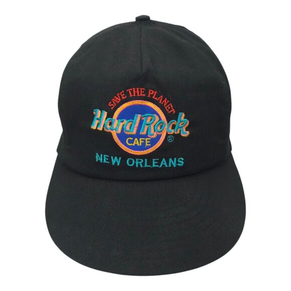 Hard Rock Cafe New Orleans Snapback Cap Trucker Baseball Hat Save The Planet - Picture 12 of 15